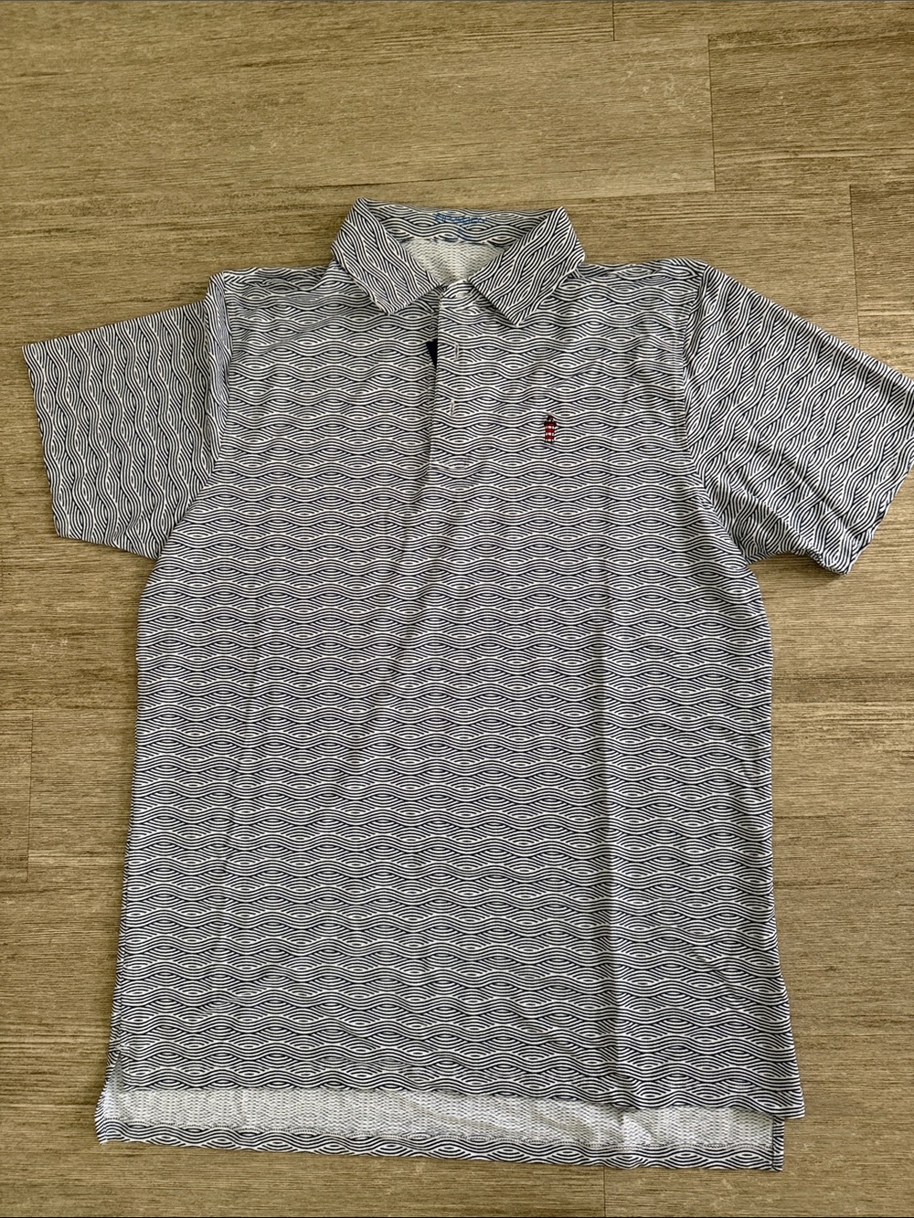 Sea Pines Resort Polo Shirt in Navy wave